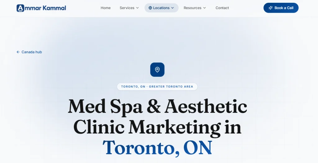 Ammar Kammal - medical spa marketing firms in Toronto.