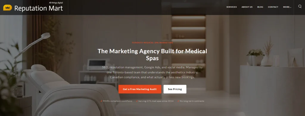 Reputation Mart - medical spa marketing agencies in Toronto.