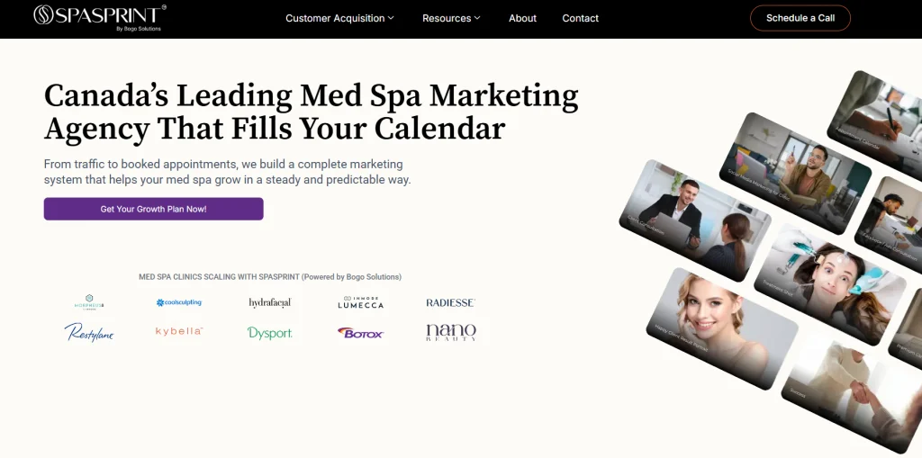 SpaSprint - one of the best med spa marketing agencies in Toronto.