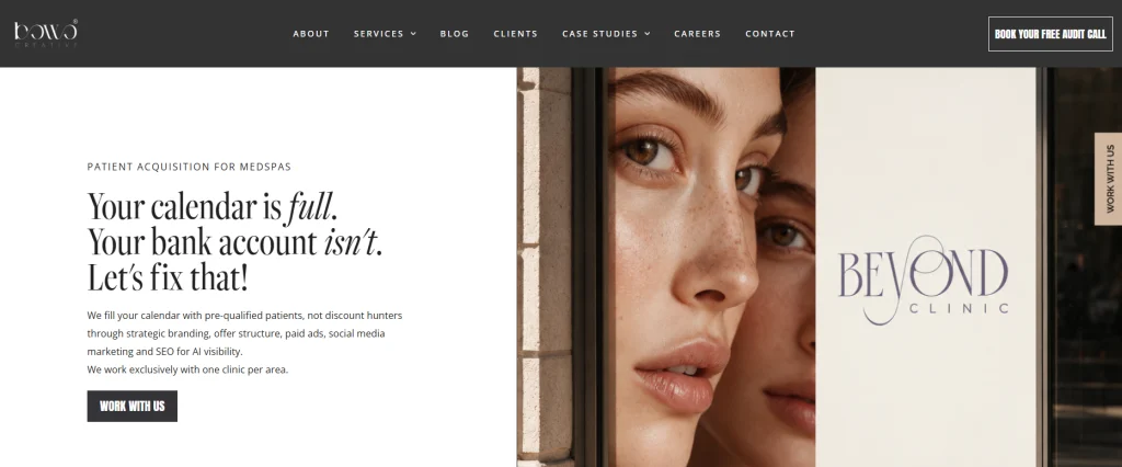 BOWO Creative content creation services for med spas.