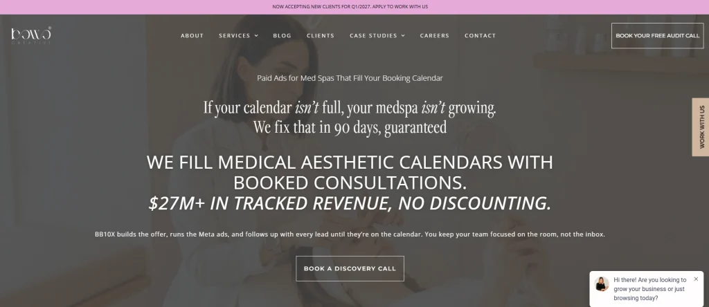 BOWO Creative providing Meta Ads and lead generation for med spas.