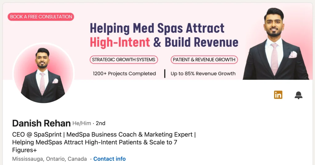 Danish Rehan and SpaSprint med spa marketing consultation.