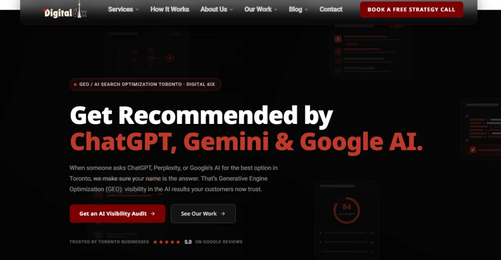 Digital 6ix - AI SEO agencies for med spas in Toronto.