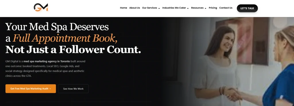 GM Digital providing Google Ads campaigns for med spas and aesthetic clinics.