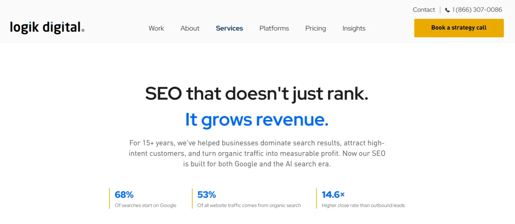 Logik Digital providing local SEO services for healthcare and wellness businesses.