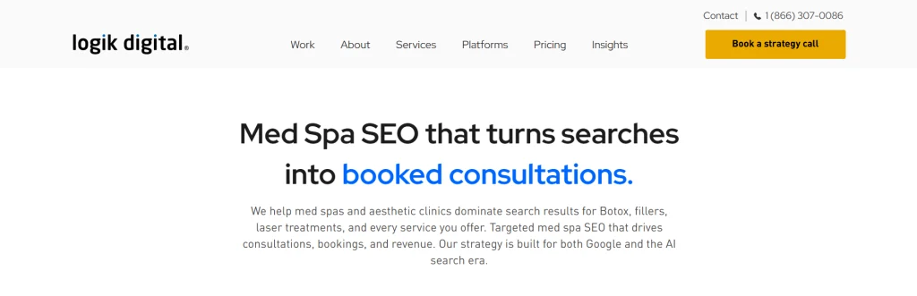 Logik Digital - medical spa SEO services in Toronto.