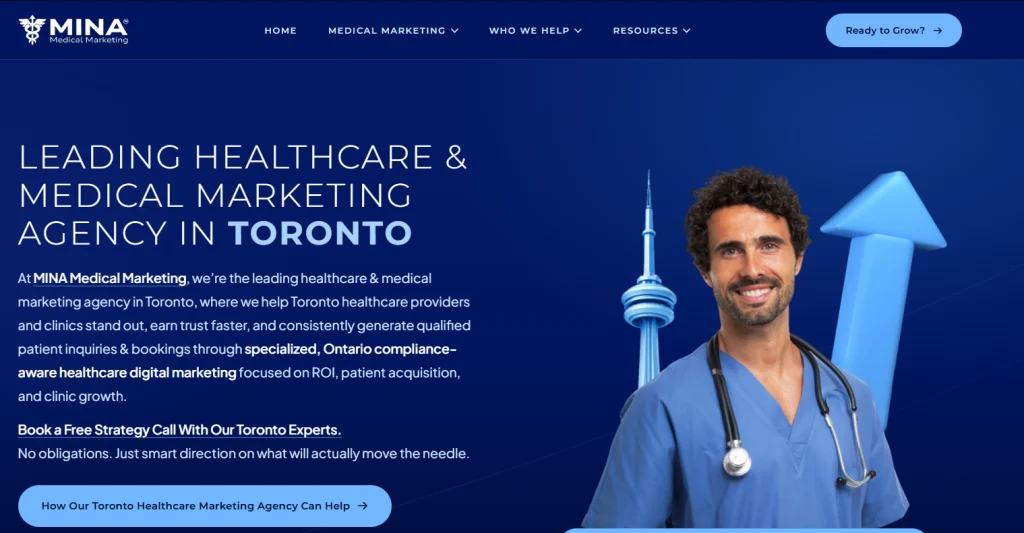MINA Medical Marketing providing PPC advertising for healthcare clinics and med spas.