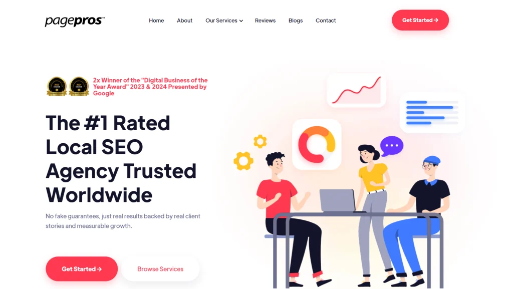 Page Pros providing local SEO and Google Business Profile management.