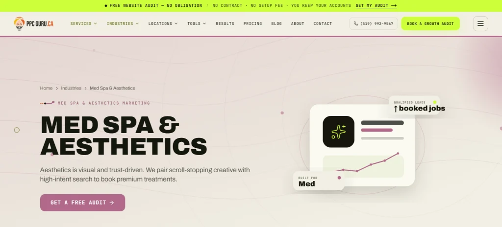 PPC Guru managing Google Ads and Meta Ads campaigns for med spas.