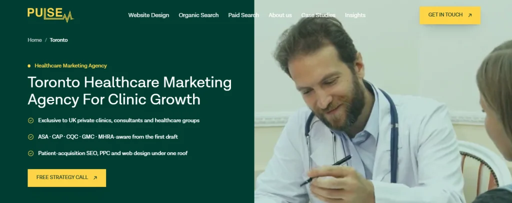 Pulse Digital Health providing PPC advertising for healthcare clinics.