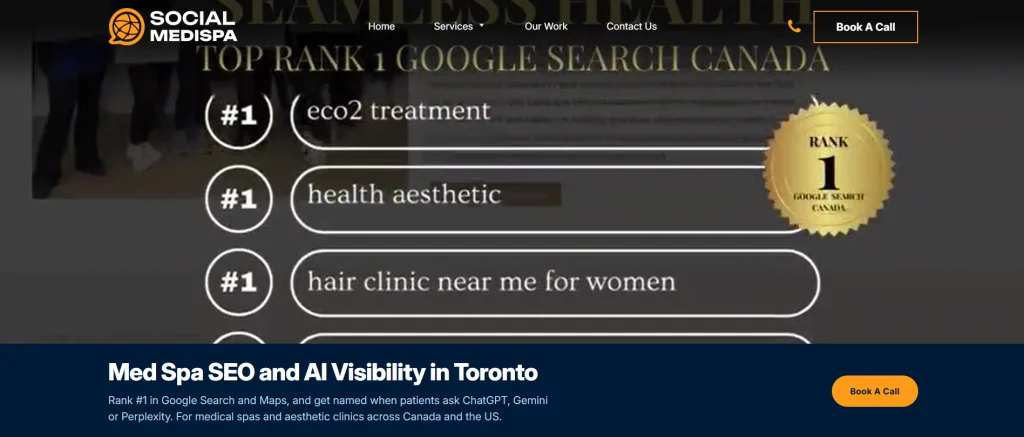 Social Medispa - medical spa SEO agencies in Toronto.