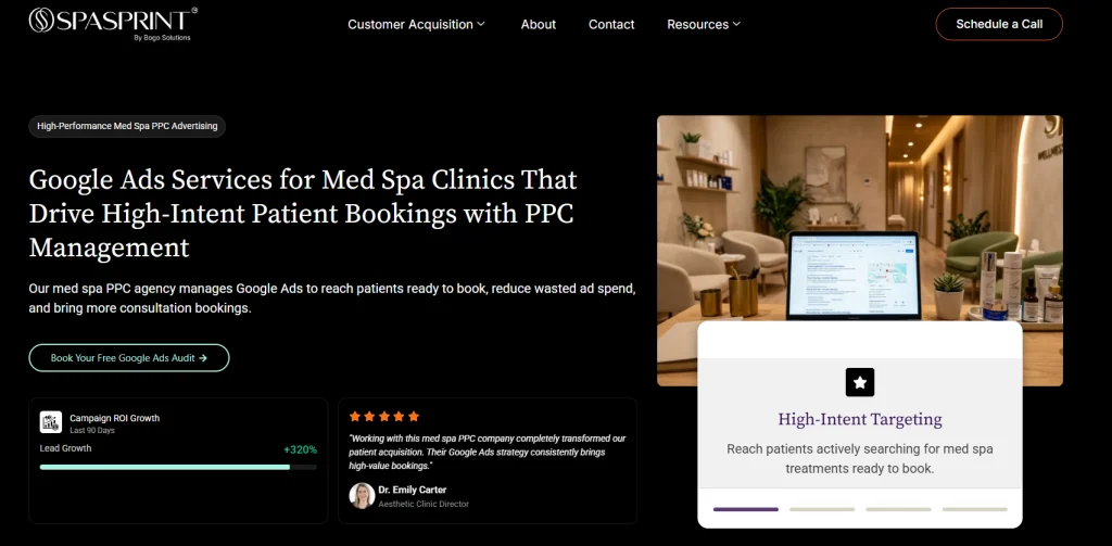 SpaSprint - best Google Ads agency for med spas in Toronto.
