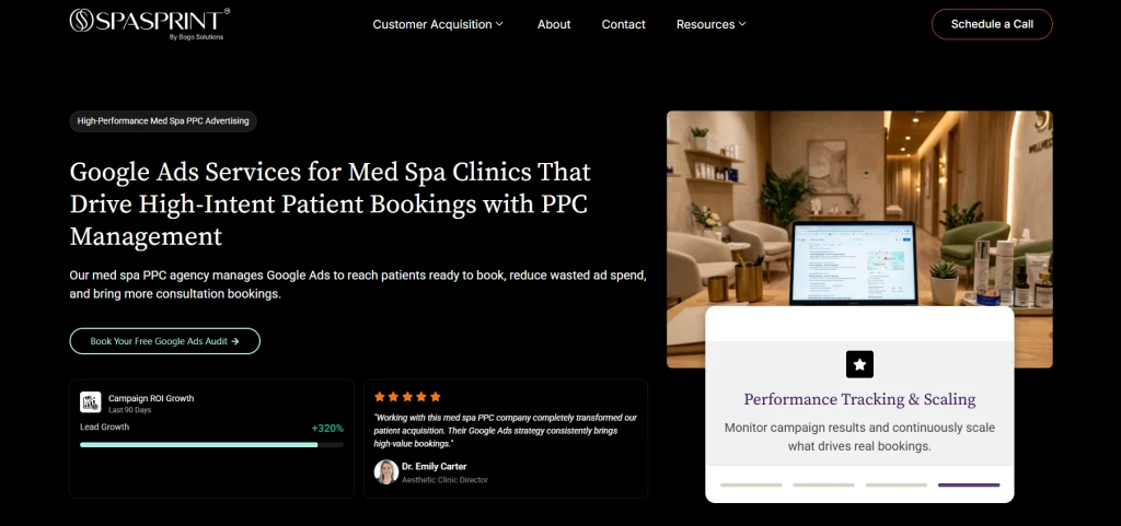 SpaSprint providing PPC marketing services for med spas.