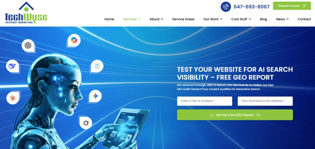 TechWyse - AI SEO firms for med spas in Toronto.